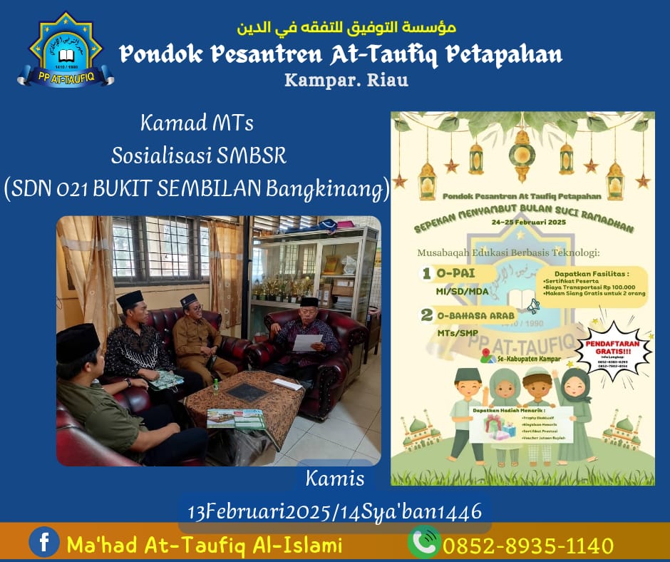 KAMAD MTs AT TAUFIQ SOSIALISASI SMBSR