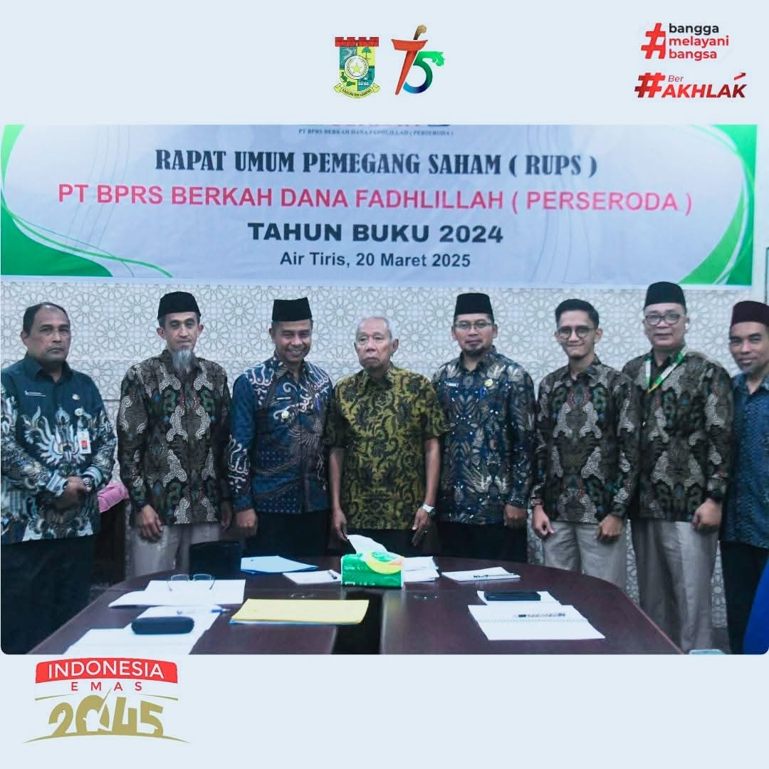 Bupati Kampar Ahmad Yuzar Pimpin RUPS Tahun Buku 2024