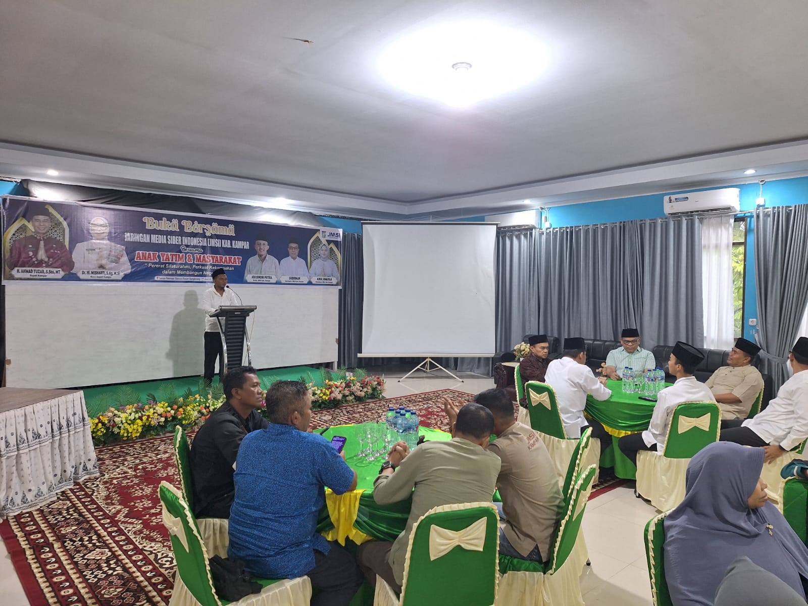 Sukses Gelar Buka Bersama Anak Yatim dan Masyarakat, Ketua JMSI Kampar Minta Anggota Jaga Hubungan Kemitraan