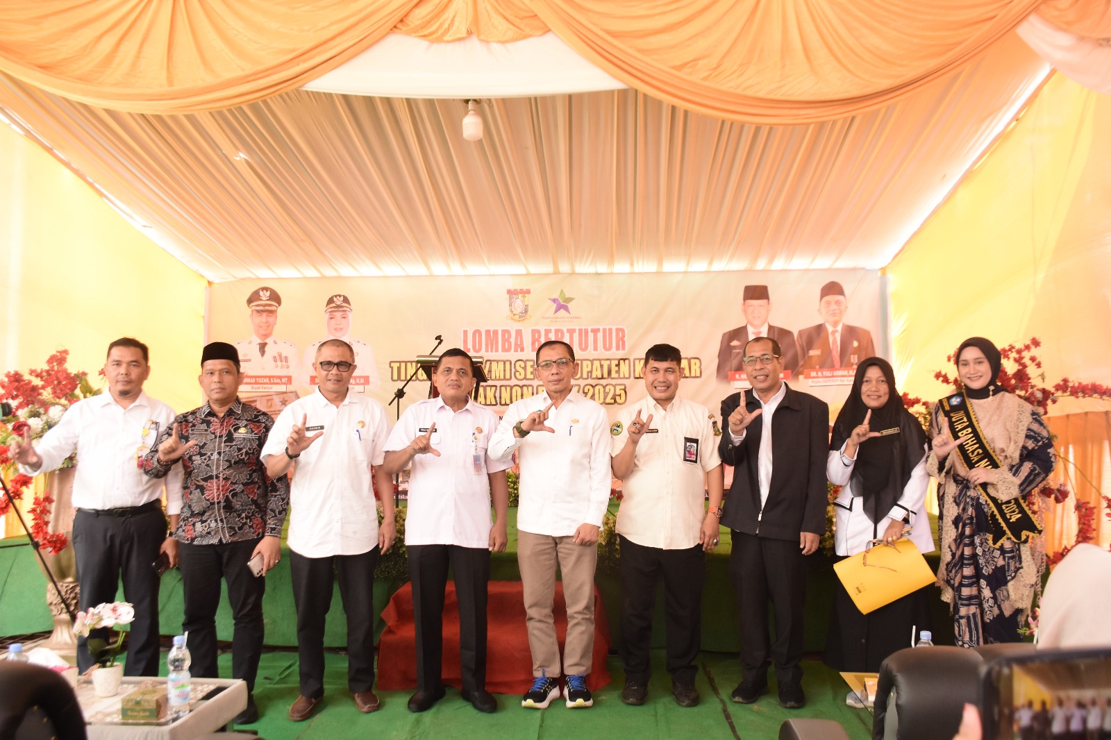 Asisten III Kampar, Buka Lomba Bertutur Dispersip Kampar