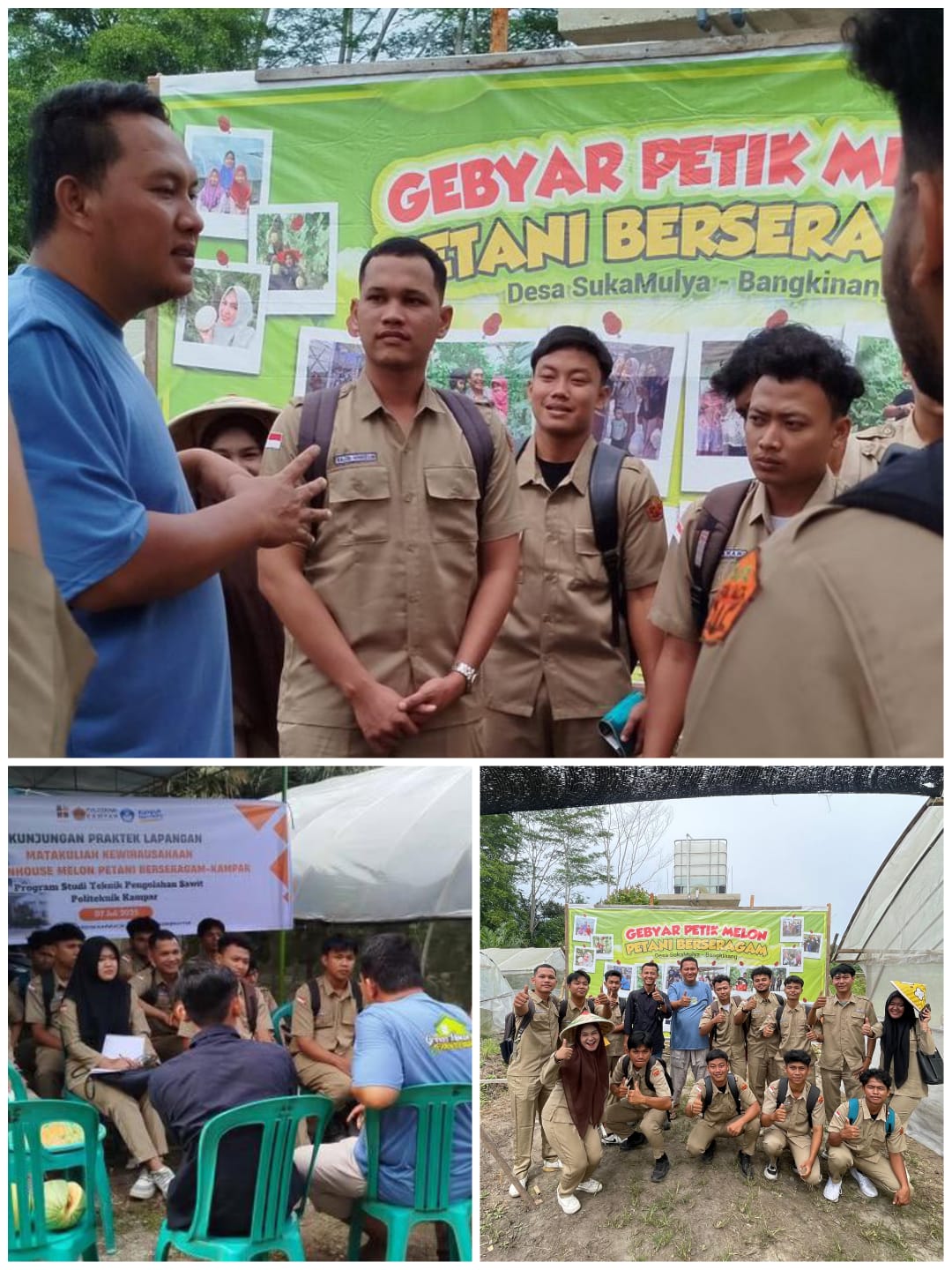 Mahasiswa Politeknik Kampar Kunjungi Greenhouse “Petani Berseragam” dalam Rangka Praktik Kewirausahaan