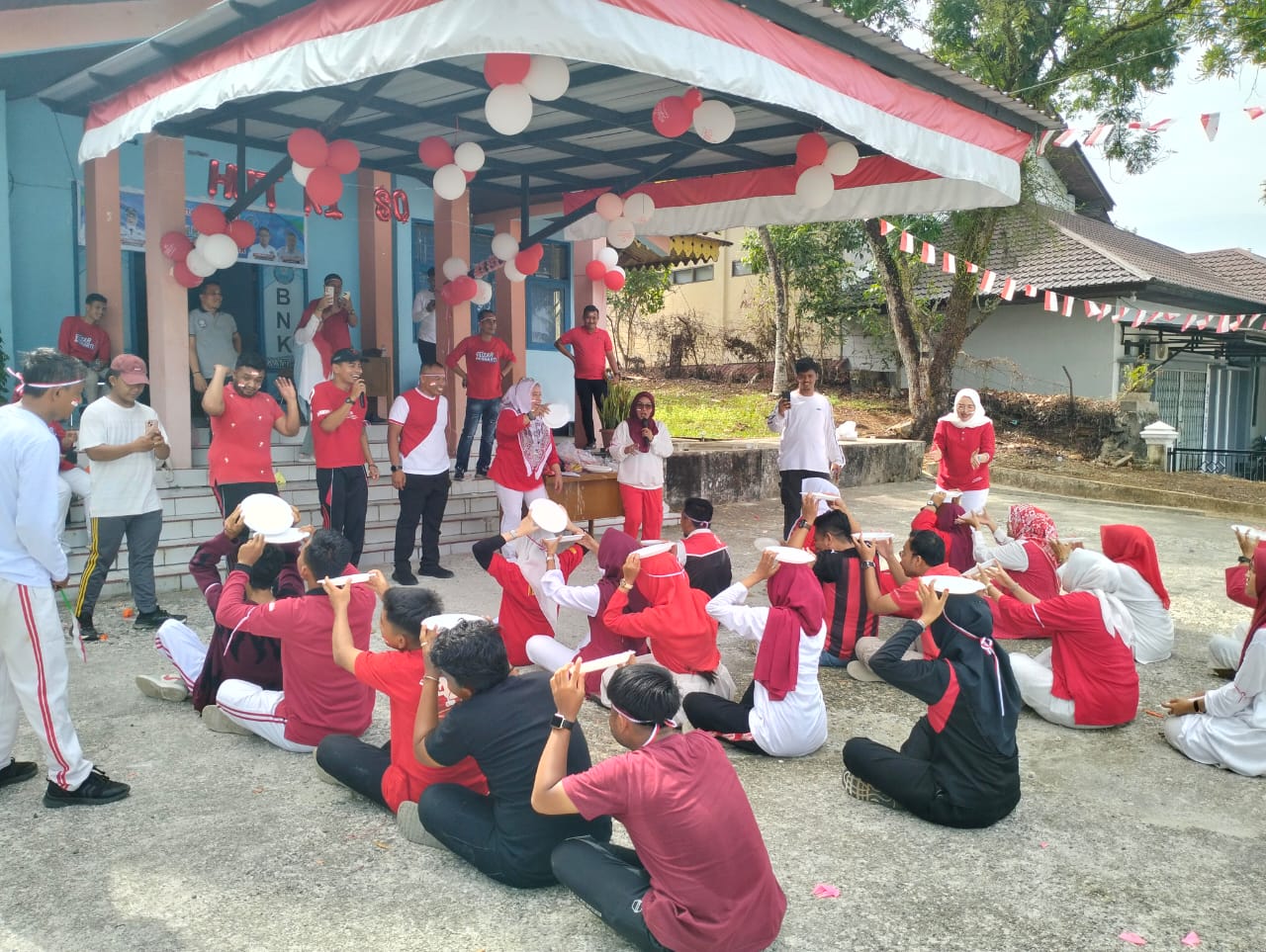 BNK Kampar Gelar Senam dan Lomba Sambut HUT ke-80 RI