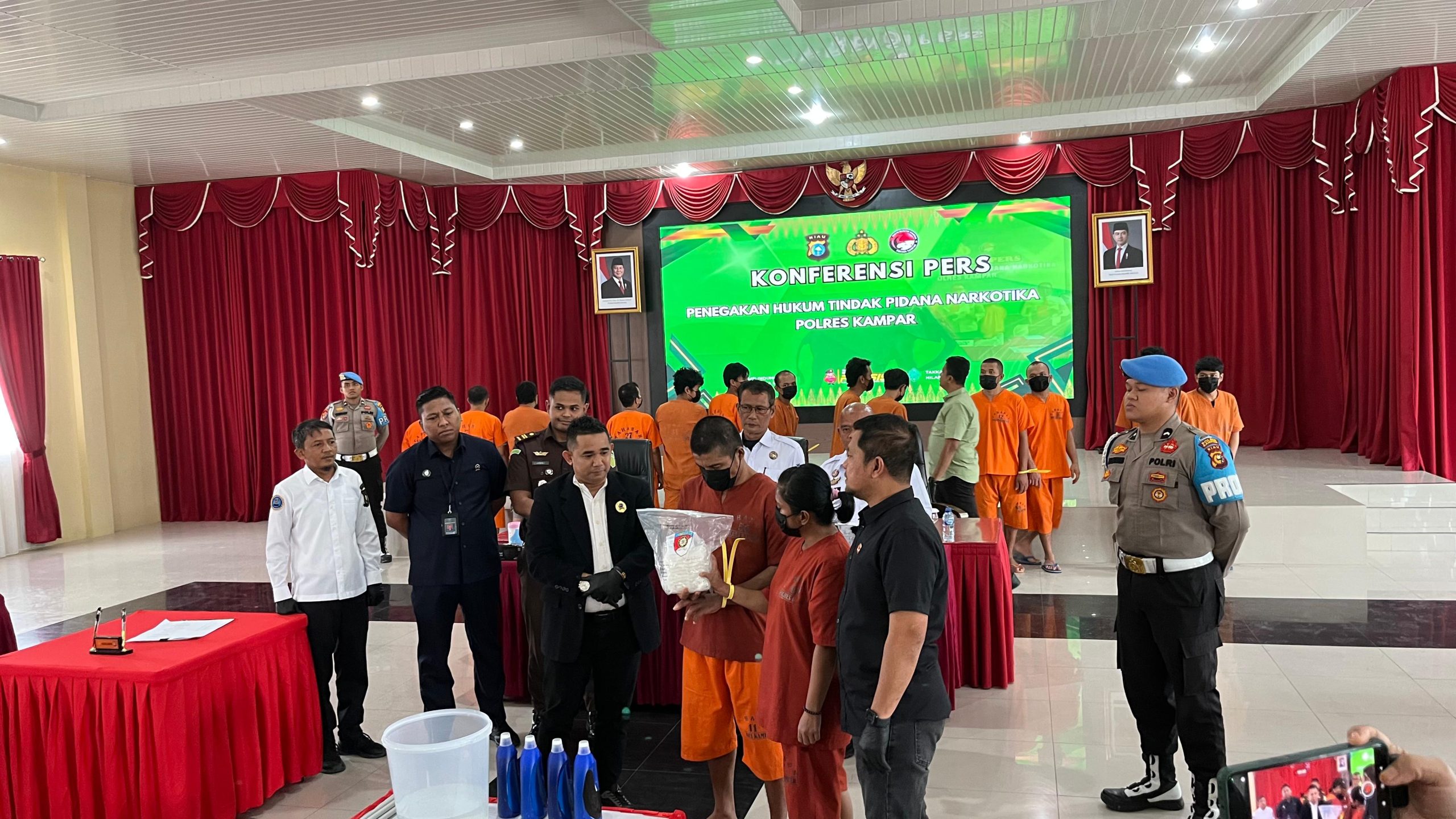 Polres Kampar Musnahkan 1,2 Kg Sabu, BNK Kampar Ajak Stakeholder Bersatu Perangi Narkoba