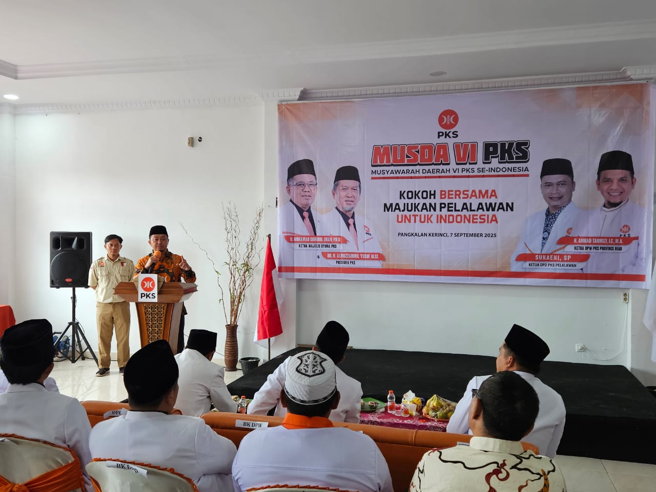 Syahrul Aidi Hadiri Musda VI PKS Pelalawan, Sampaikan Pesan Pengurus dan Kader harus Kuasai Teritorial Daerah