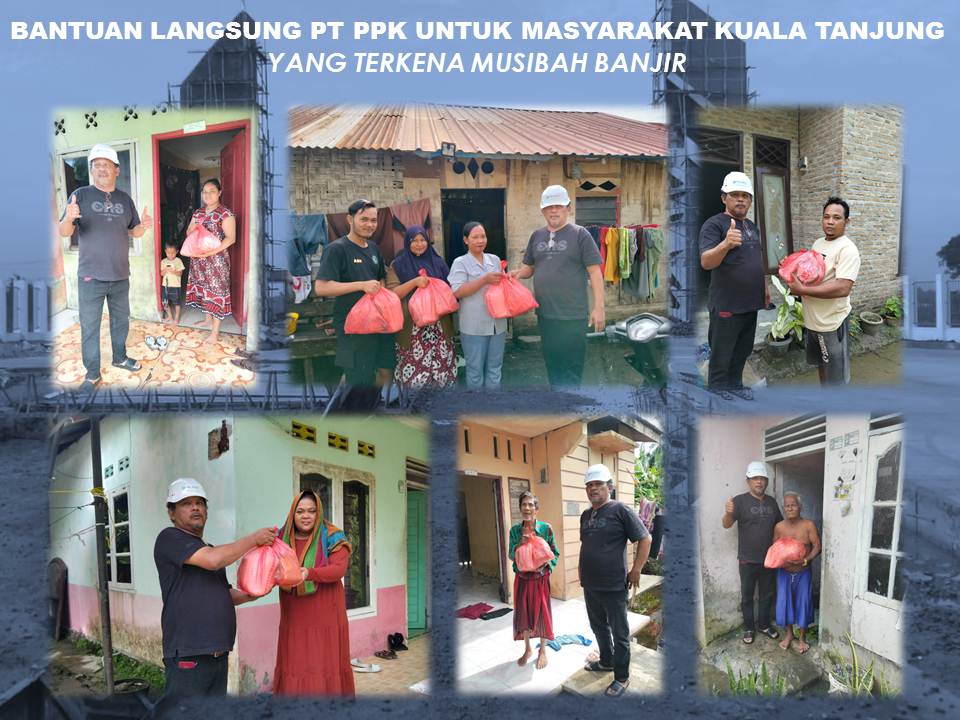 Dukung Pemulihan Pascabencana, PT PPK Salurkan Bantuan Sembako kepada Warga Terdampak Sekitar Proyek