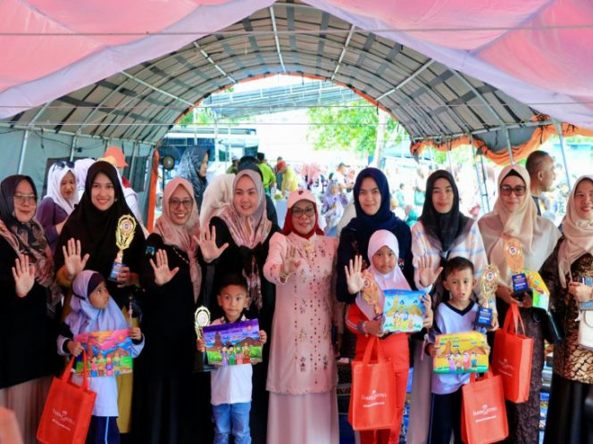 Wabup Kampar dan Disdikpora Dorong Kreativitas Anak Lewat Lomba Mewarnai