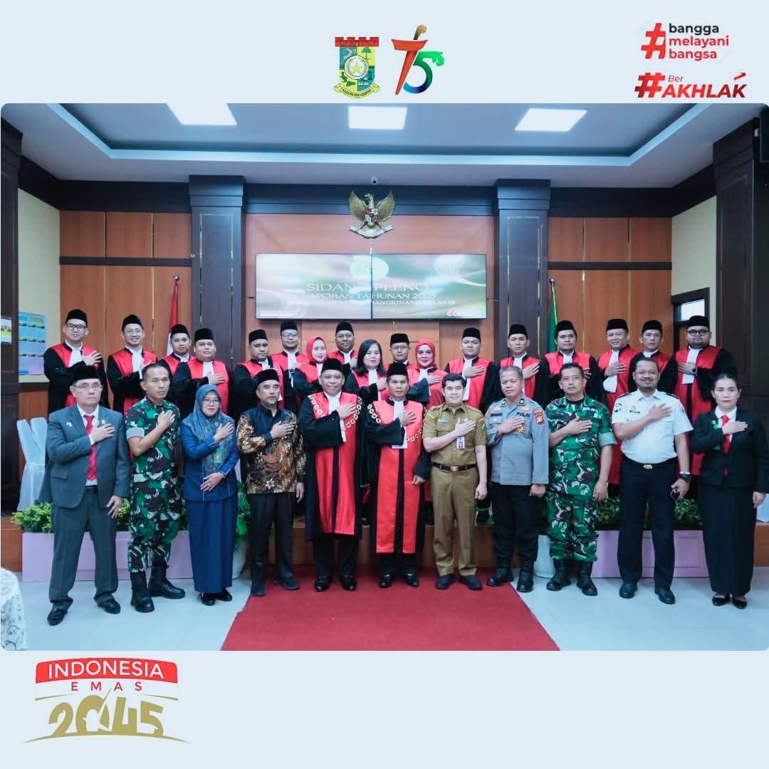 PJ Sekda Kampar Hadiri Laporan Tahunan Pengadilan Negeri Bangkinang Kelas IB