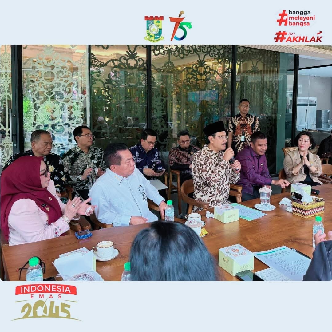 Bupati Ahmad Yuzar dan Wabup Kampar Temui Mensos RI Gus Ipul Bahas Sekolah Rakyat