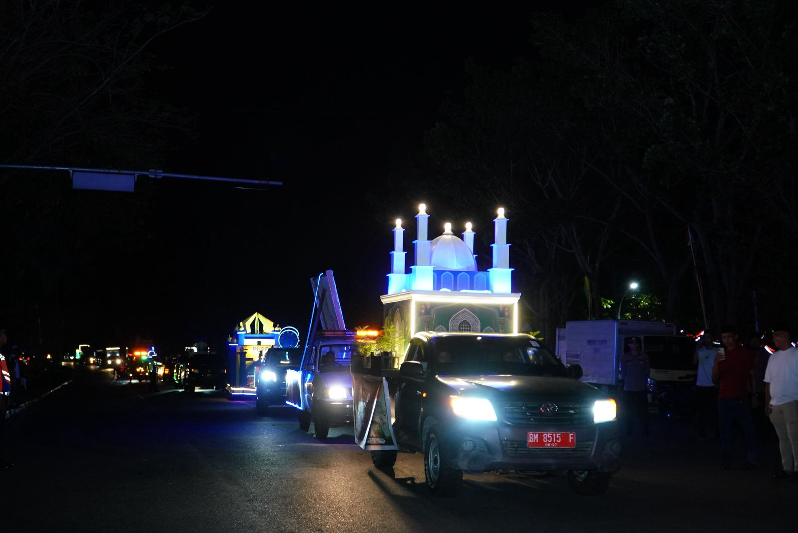 Disdikpora Kampar Meriahkan Pawai Takbiran Idul Fitri 1447 H