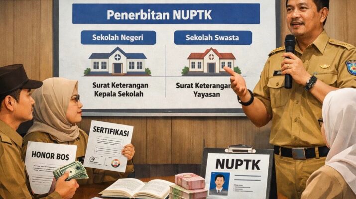Disdikpora Kampar Urai Perbedaan NUPTK Negeri dan Swasta
