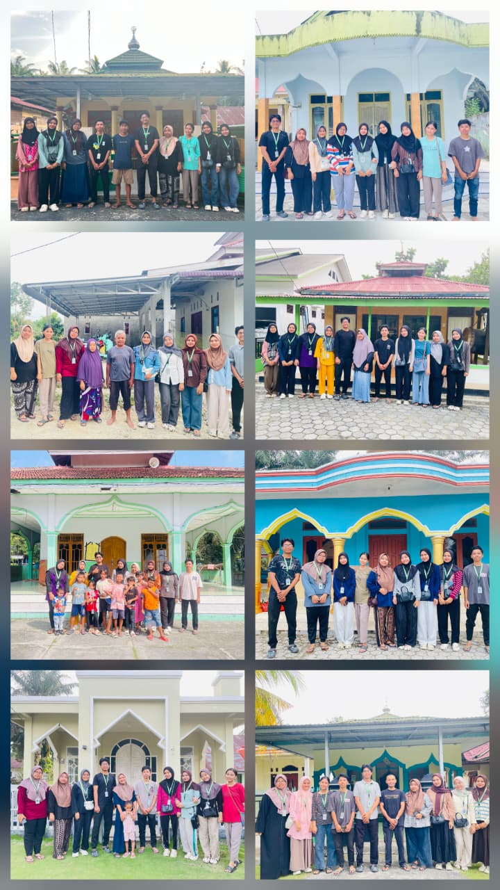 Mahasiswa KKN UNRI 2026 Gelar Gotong Royong Bersihkan 8 Musholla di 14 RT Desa Merangkai
