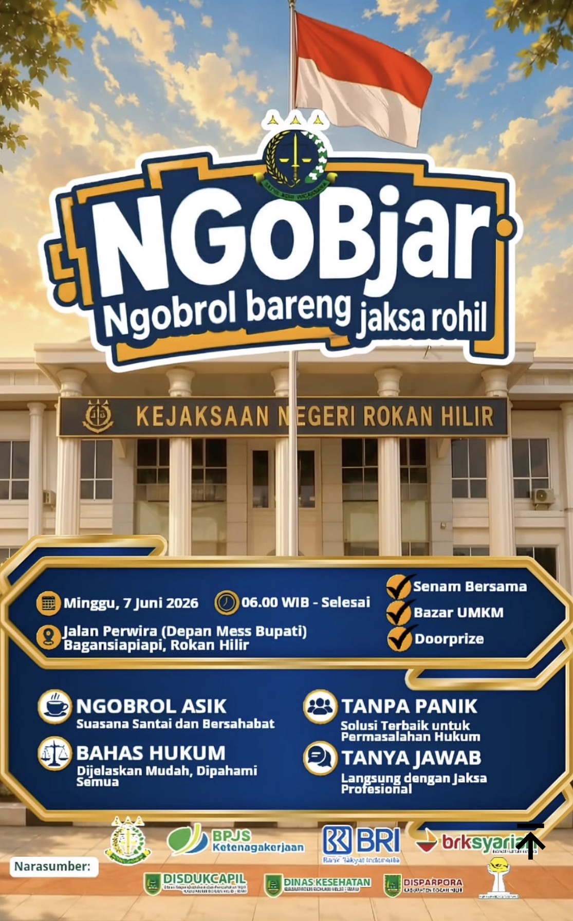 Pertama di Riau, Kejari Rohil Gelar Dialog Hukum Santai NGOBjar Akhir Pekan Ini Pertama di Riau, Kejari Rohil Gelar Dialog Hukum Santai NGOBjar Akhir Pekan Ini